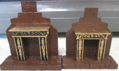 3D Printed Fireplaces (painted) WIP